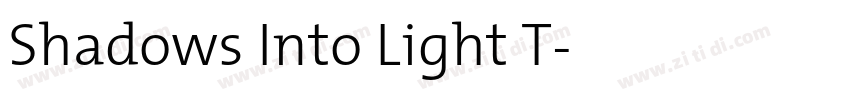 Shadows Into Light T字体转换